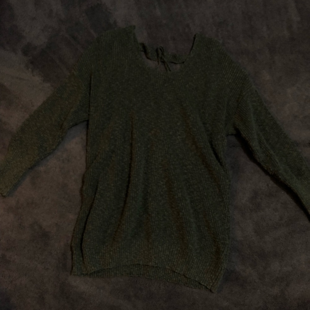 open back sweater